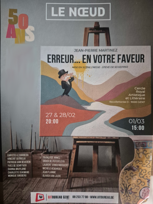 pièce de théâtre Erreur... en votre faveur
